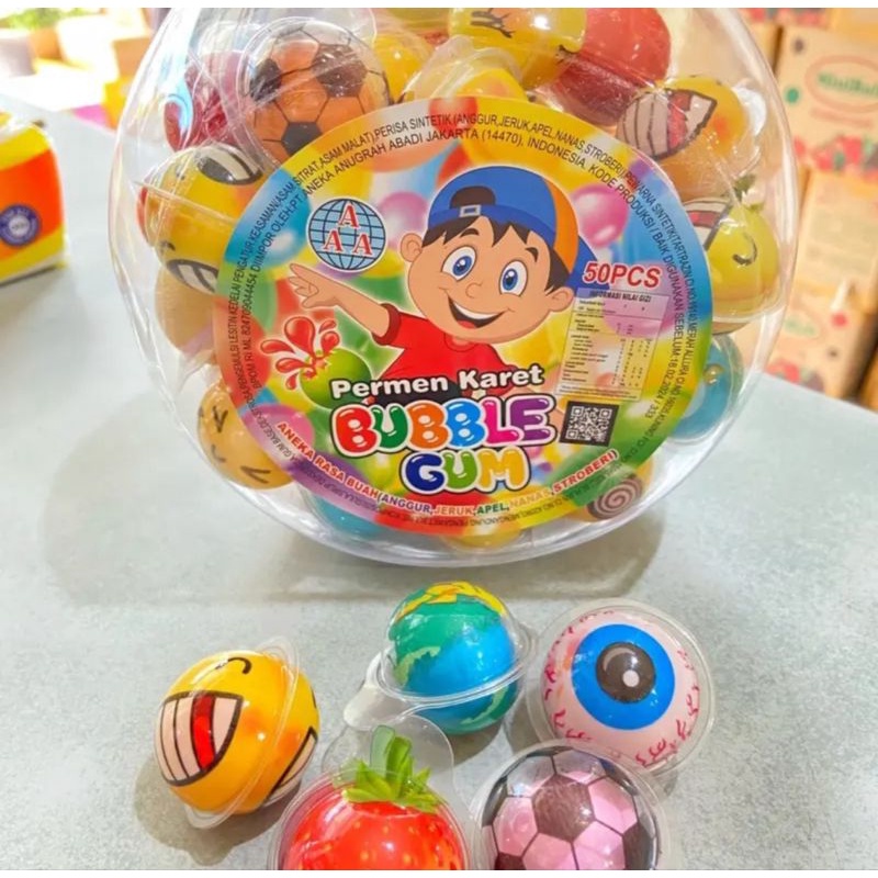 Jual Permen Karet Bulat Viral isi 50 Pcs (Best Seller) Shopee Indonesia