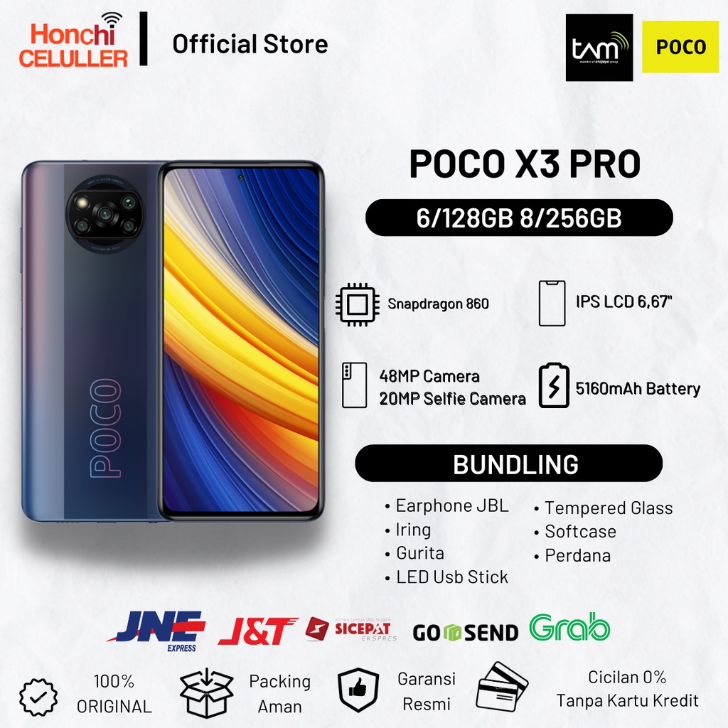 Jual Xiaomi POCO X3 Pro 8/256GB 6/128GB Garansi Resmi Indonesia TAM ...