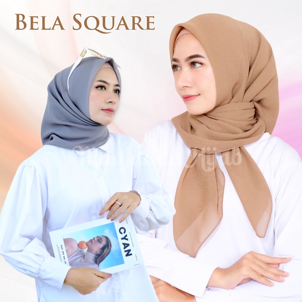 Jual Hijab Segiempat Bella Square/Bella Square Premium - Hijab ...