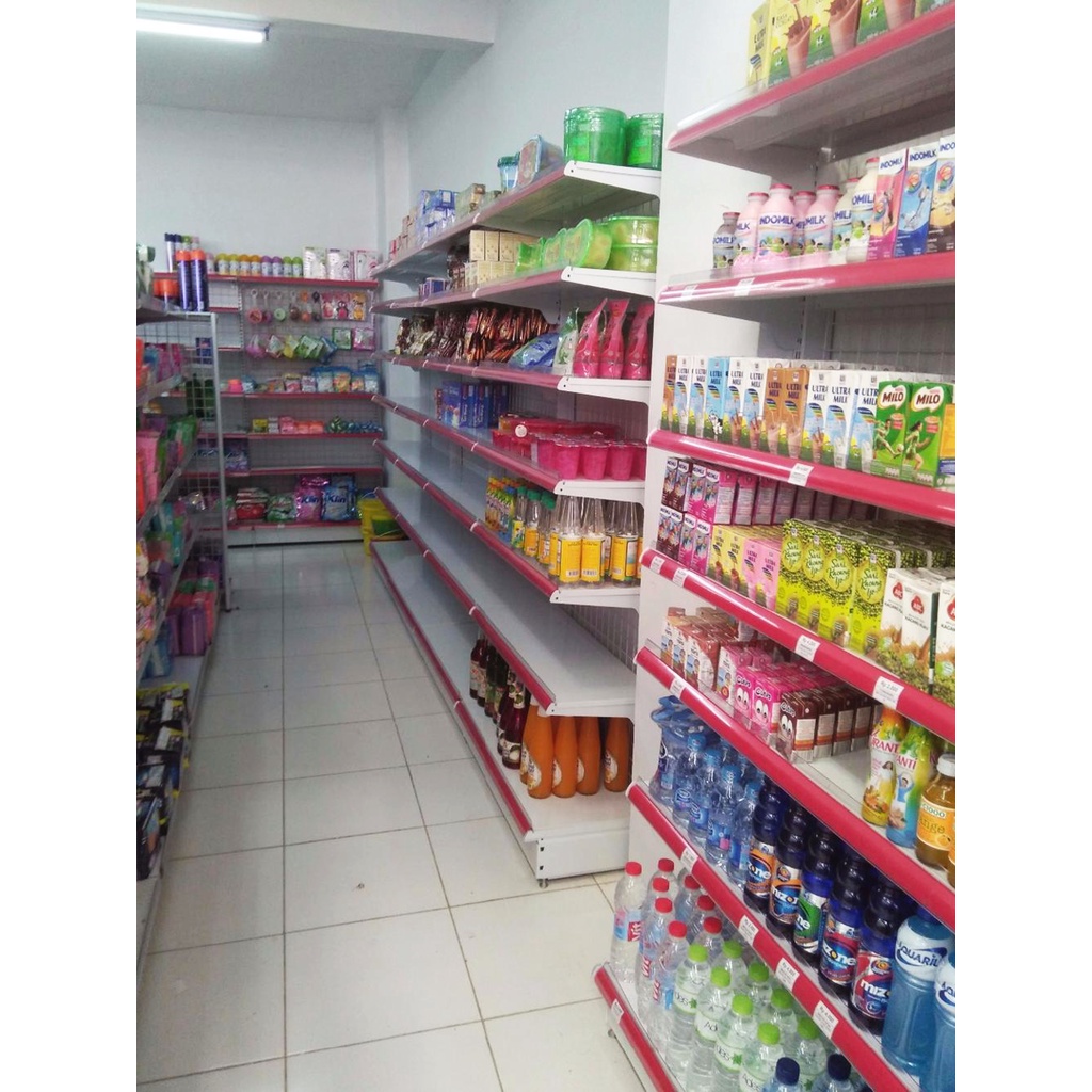 Jual Rak Minimarket Tinggi 180 cm | Rak Gondola / Rak Display | Rak ...