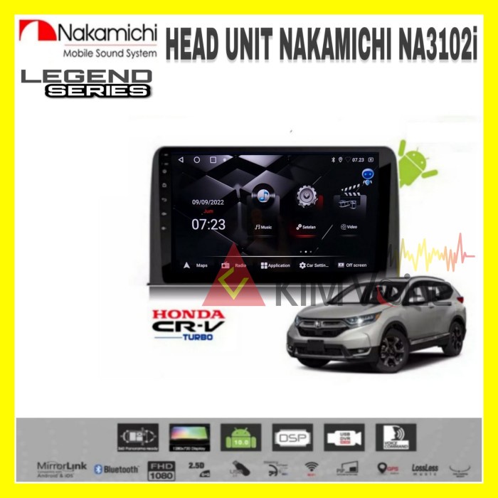 Jual Head Unit Android Nakamichi Oem Crv Turbo 2021 Up + Soket Canbus 