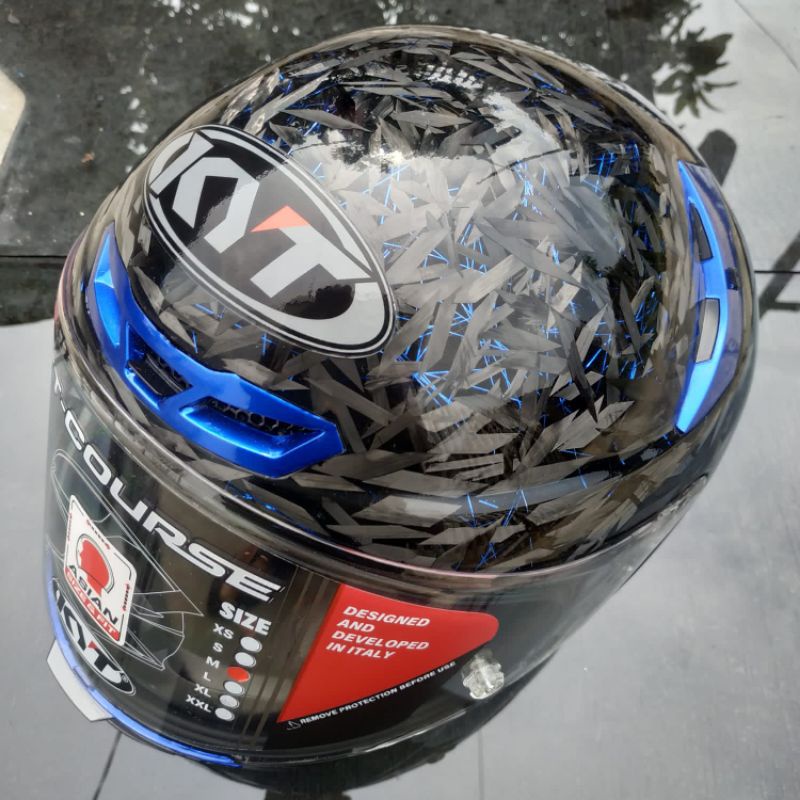 Jual kyt TTCourse carbon / helm kyt ttc /helm kyt Shopee