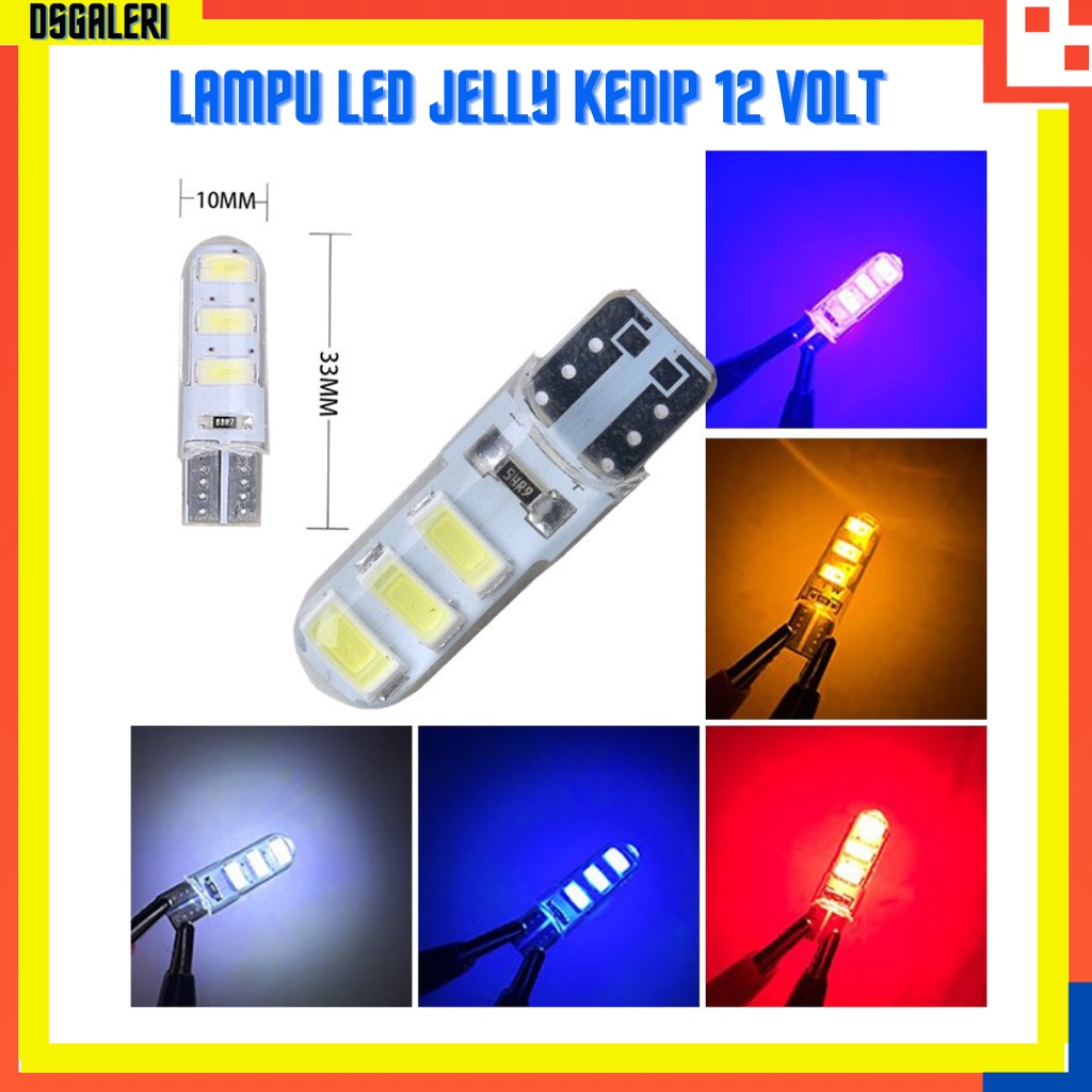 Jual LAMPU JELLY 12 volt LAMPU SENJA /LAMPU SEN / LAMPU RETING /LED T10 ...