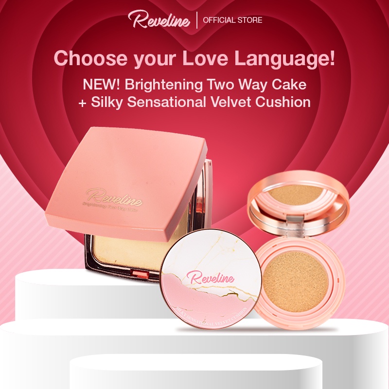Jual REVELINE Physical Touch (Brightening Two Way Cake + Flawless