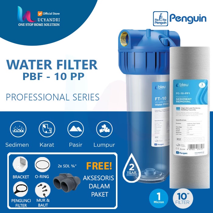 Jual Filter Air Penguin PBF 10 PP PRO Water Filter - Sedimen | Shopee ...