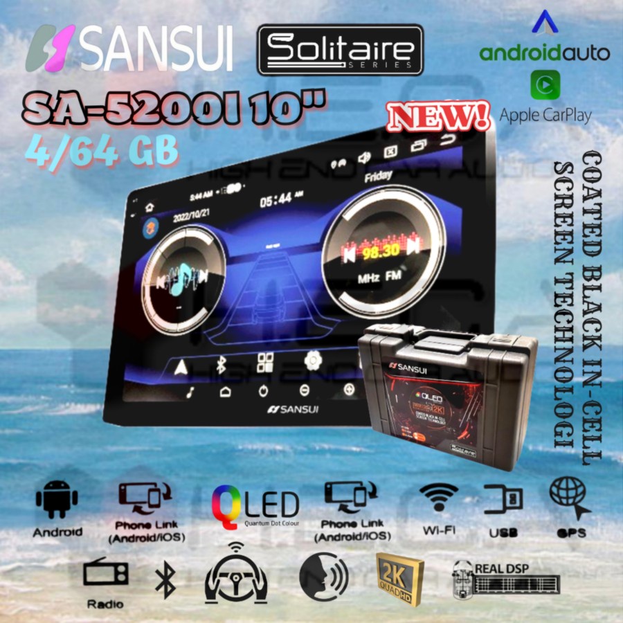 Jual Sansui Solitaire Gb Android Inch Sa I Head Unit Tape