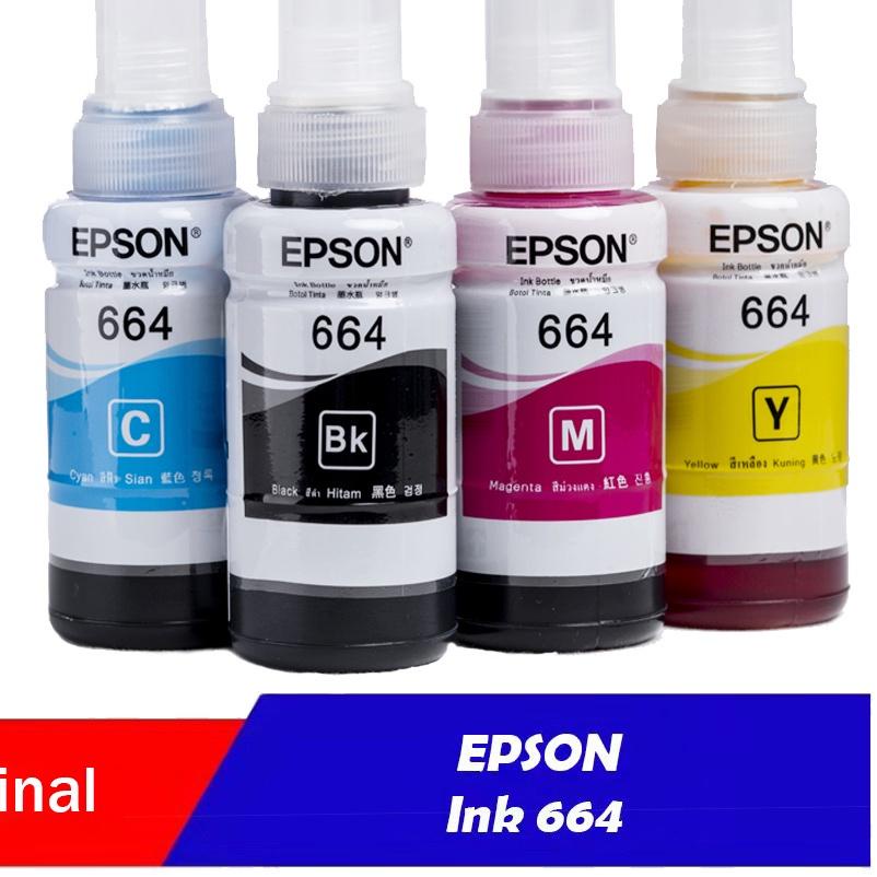 Jual Ready Tinta Epson 664 Original Printer L121 L100 L110 L120 L200 L210 L220 L300 L310 L350 0601