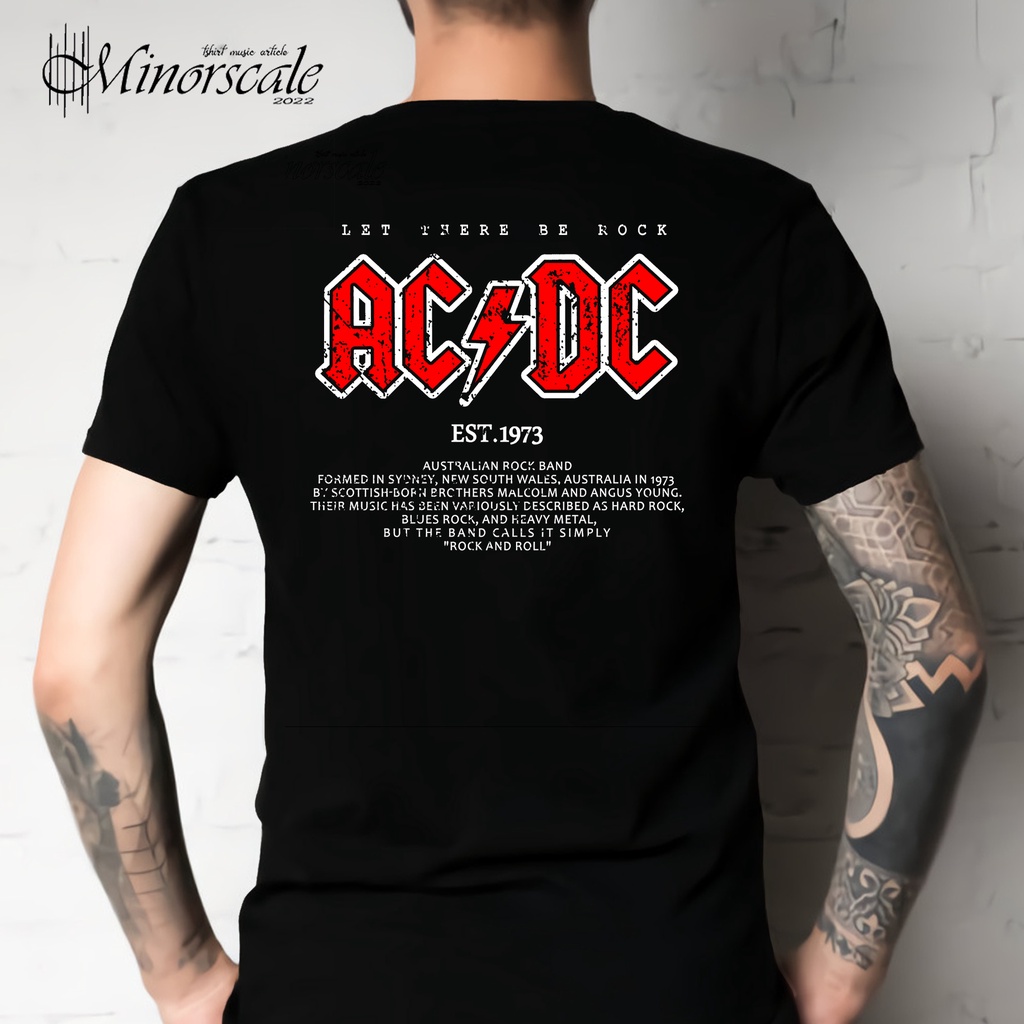 Jual Kaos Musik Band ACDC - AcDc Logo Streetwear | Shopee Indonesia