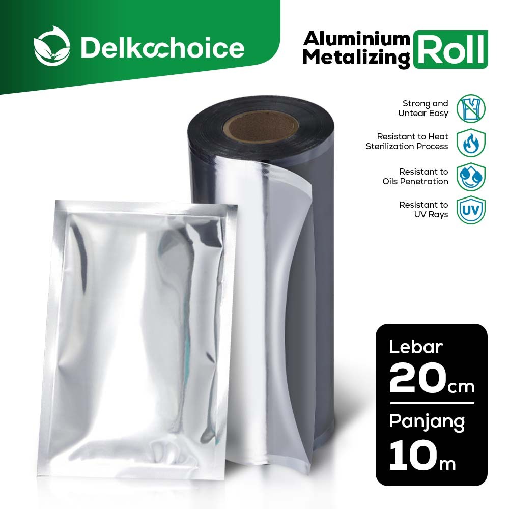 Jual Sachet Aluminium Foil Roll Kemasan Food Grade Saset 20cm X 10m Shopee Indonesia