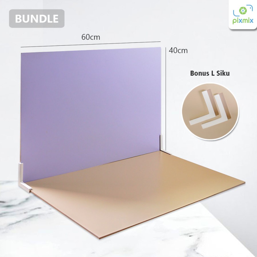 Jual Background Foto Papan / Alas Foto Hardboard Edisi Warna Pixmix