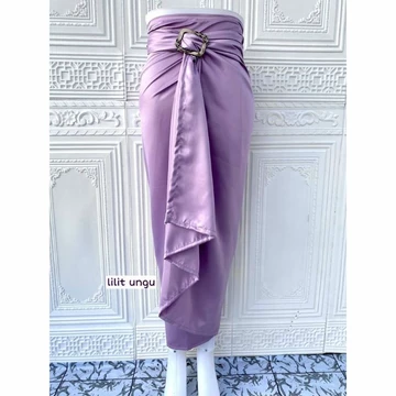 Rok Lilit Satin Kebaya Polos Rok Wisuda Bawahan Wanita