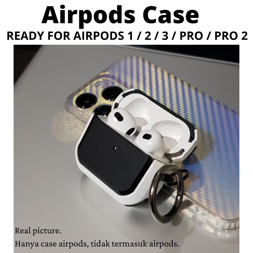 Jual Case Airpods / Casing Airpods / Airpods Case Armor Carbon