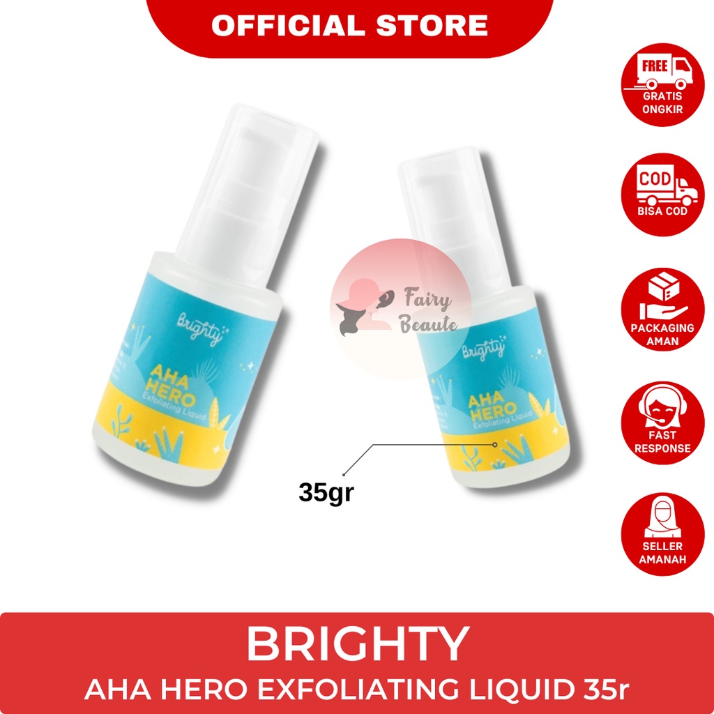 Jual Brighty AHA HERO Exfoliating Liquid (Serum Pencerah Ketiak / Jerawat Punggung / Back Acne