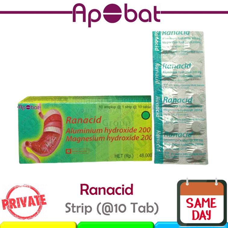 Jual - ApObat - Ranacid STRIP Obat Sakit Maag Mag Magh Lambung Tablet ...