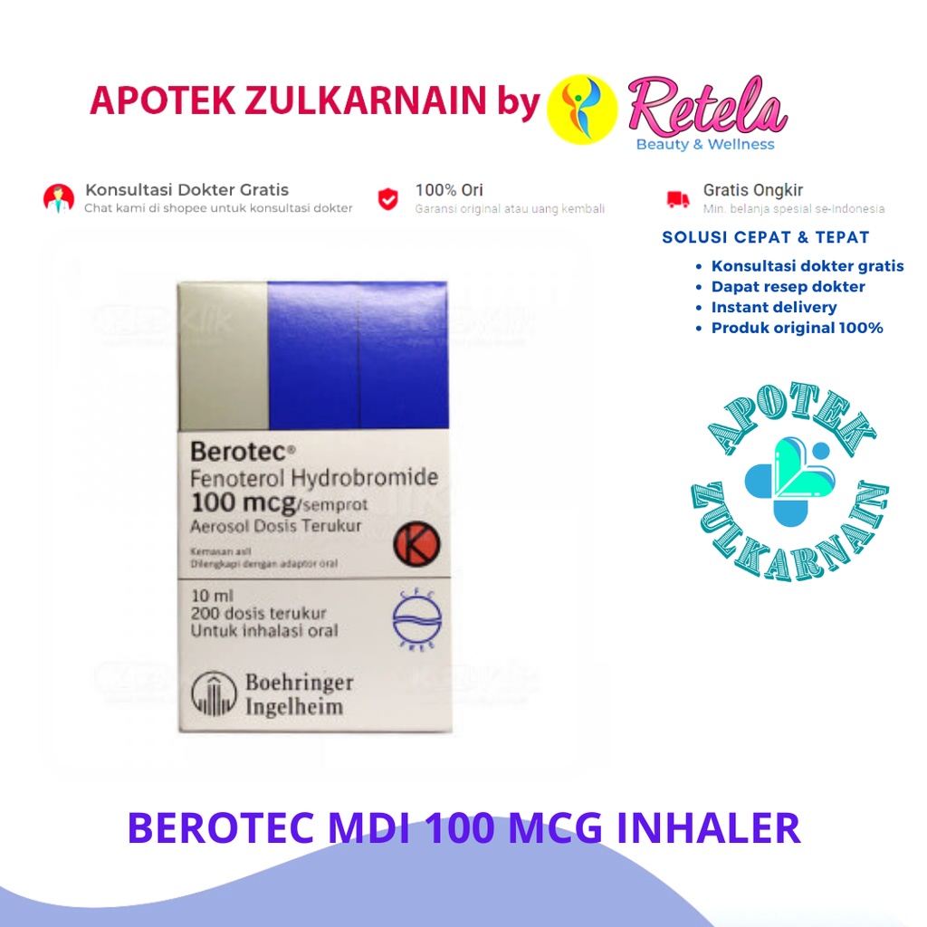 Jual BEROTEC 100MCG INHALER | Shopee Indonesia