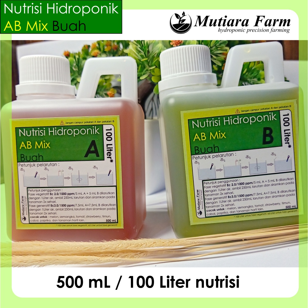 Jual Ab Mix Cair Buah Ml Liter Pupuk Nutrisi Hidroponik