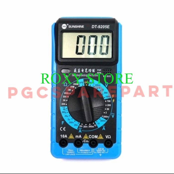 Jual Multimeter Digital Multimeter Avometer Sunshine DT 9205E