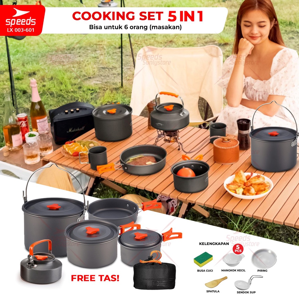 Jual Speeds Alat Masak Set Mini Camping Cooking Set Orang Nesting