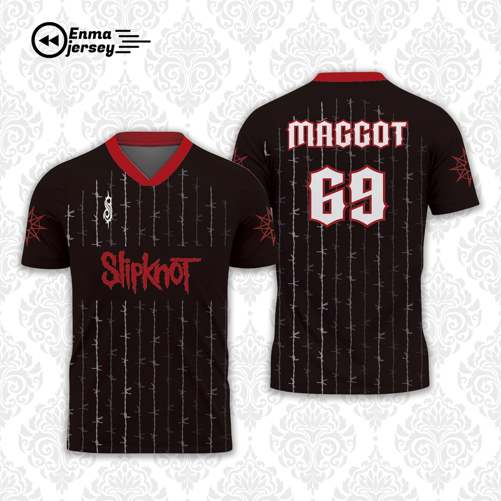 Jual Jersey Band Slipknot Metal Maggot Corps Bisa Custom Shopee Indonesia