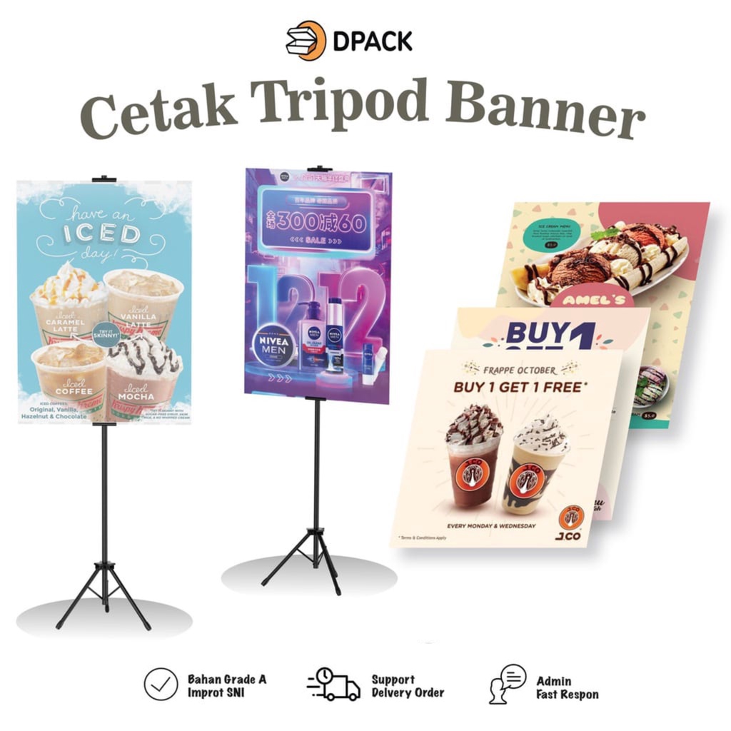 Jual PROMO CETAK TRIPOD BANNER + FOAMBOARD / TRIPOD STAND BANNER ...