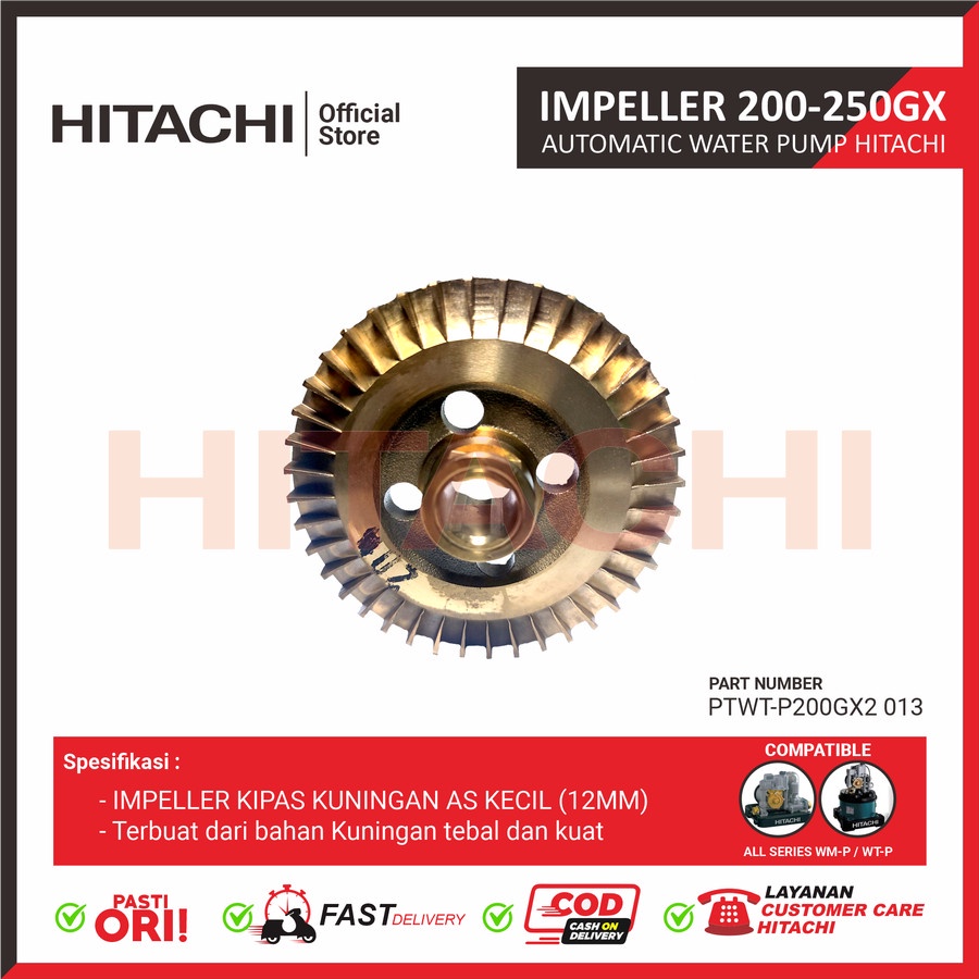 Jual Impeller Pompa Air Hitachi Kipas Pompa Air As Besar Mm Wt