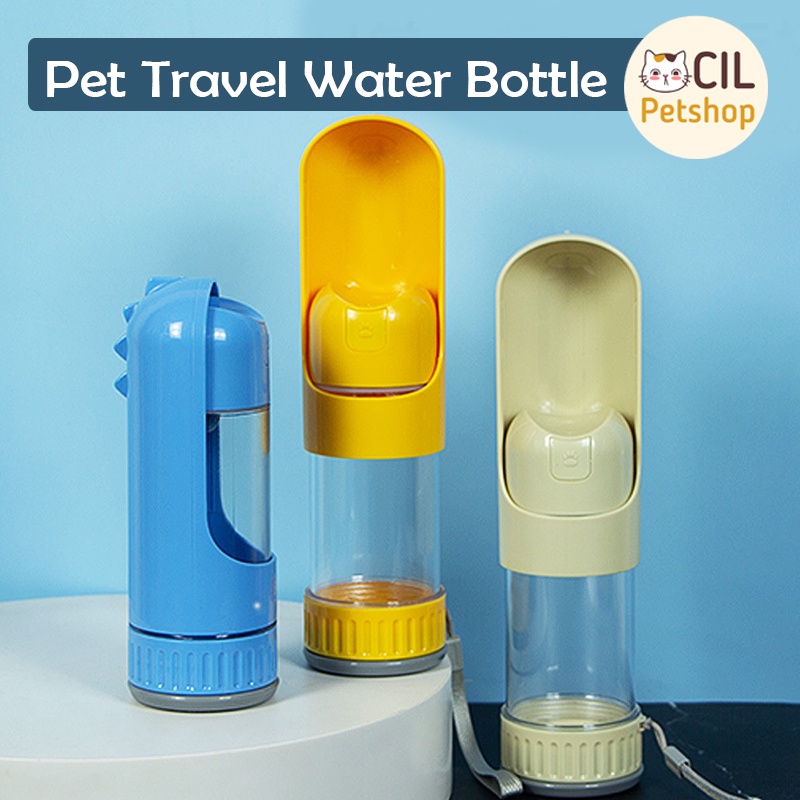 Jual Pet Travel Water Bottle Botol Minum Anjing Kucing Portable 350ML