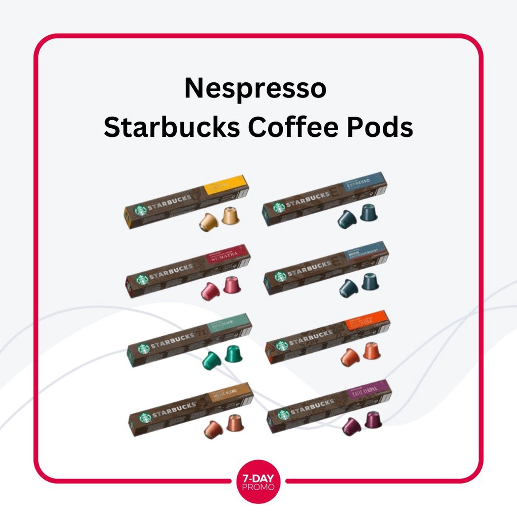 Jual STARBUCKS Nespresso 10 Capsules Ready Stock 100% Original | Shopee ...