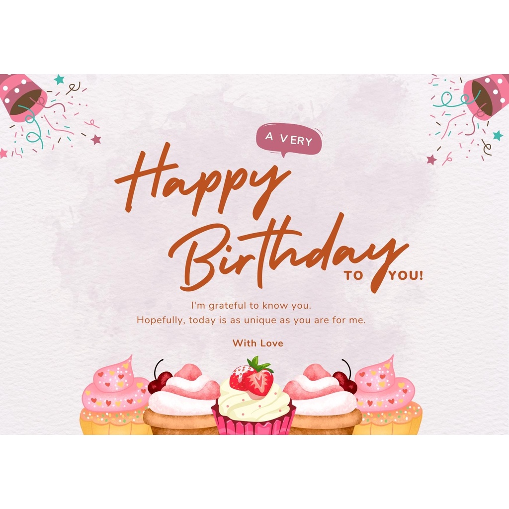 Jual Kartu Ucapan Selamat Ulang Tahun Happy Birthday Card Hampers Gift
