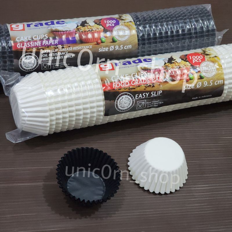 Jual Cake Case Polos Grade Size 9,5cm/Alas Pie 9,5cm/Cup Cake 9,5cm ...