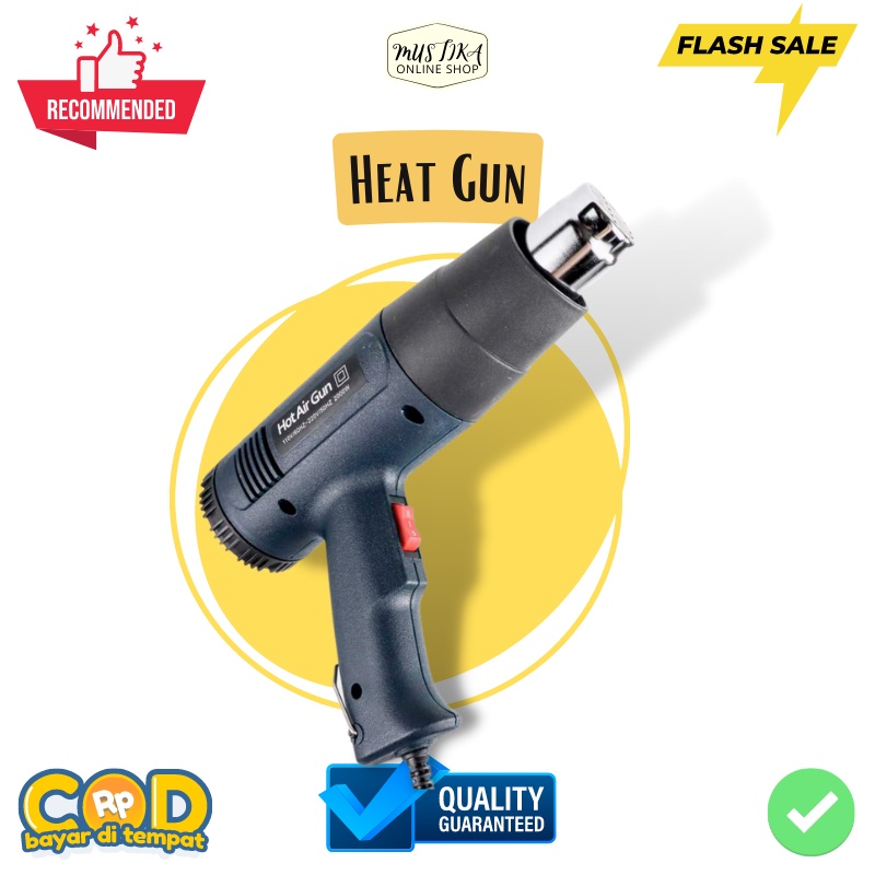 Jual COD Heat Gun Blower Pemanas Hot Gun Pemanas Stiker Skotlet Motor Listrik Hot Air Gun