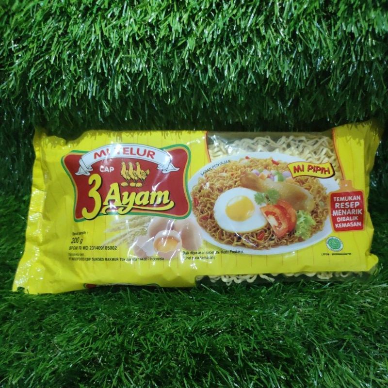 Jual Mie Telur Cap 3 Ayam 200gr Shopee Indonesia