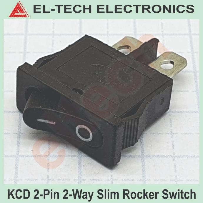 Jual (4 pcs) KCD 2P 2Pin 2 P Pin 2 Way Arah Rocker Switch Saklar Slim ...