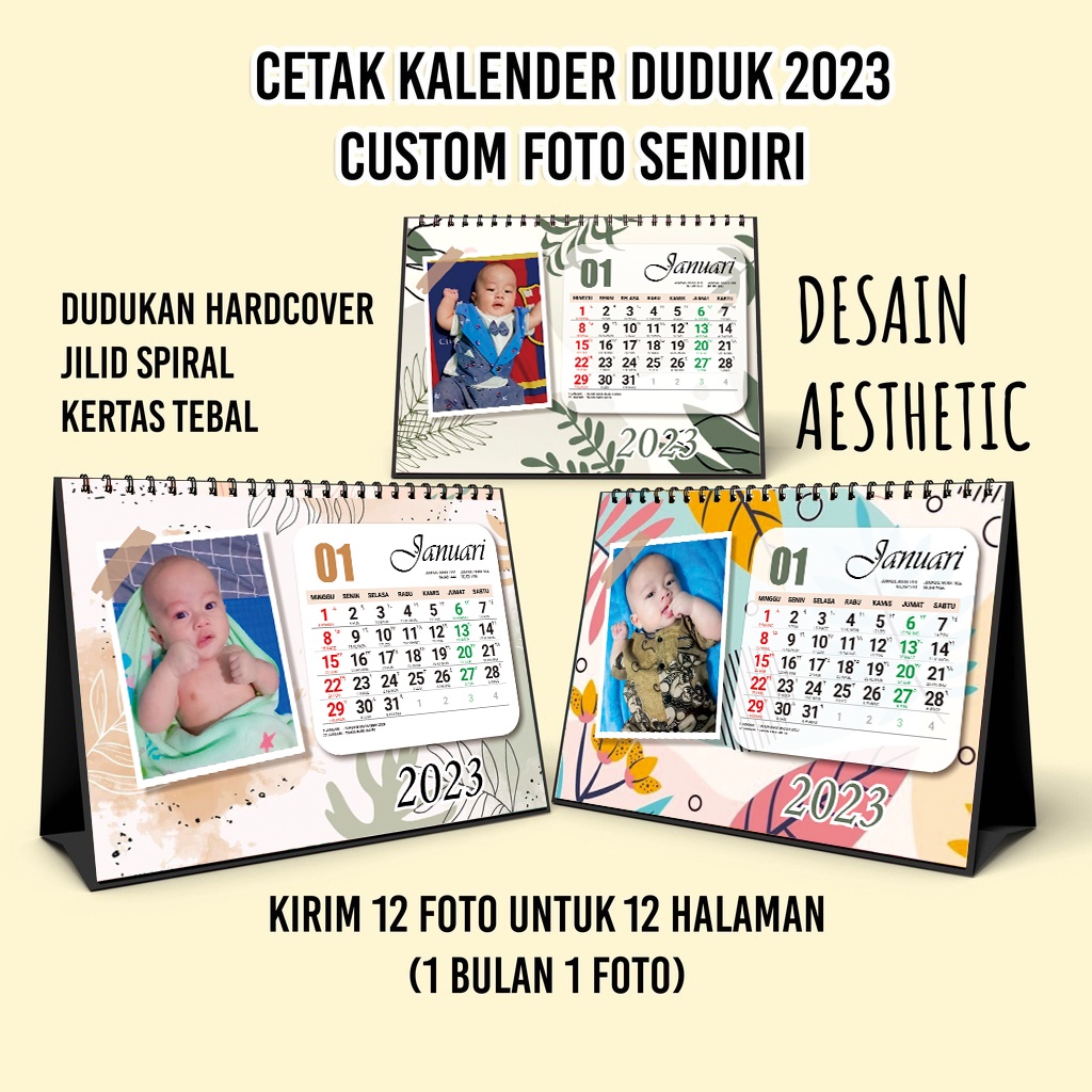 Jual Kalender Meja Custom Foto - 2024 | Shopee Indonesia