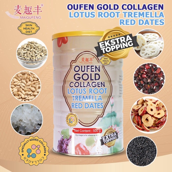 Jual Oufen Lotus Root Powder Premium Oufen Gold Collagen Oufen Bubuk Akar Teratai Gold Fruit