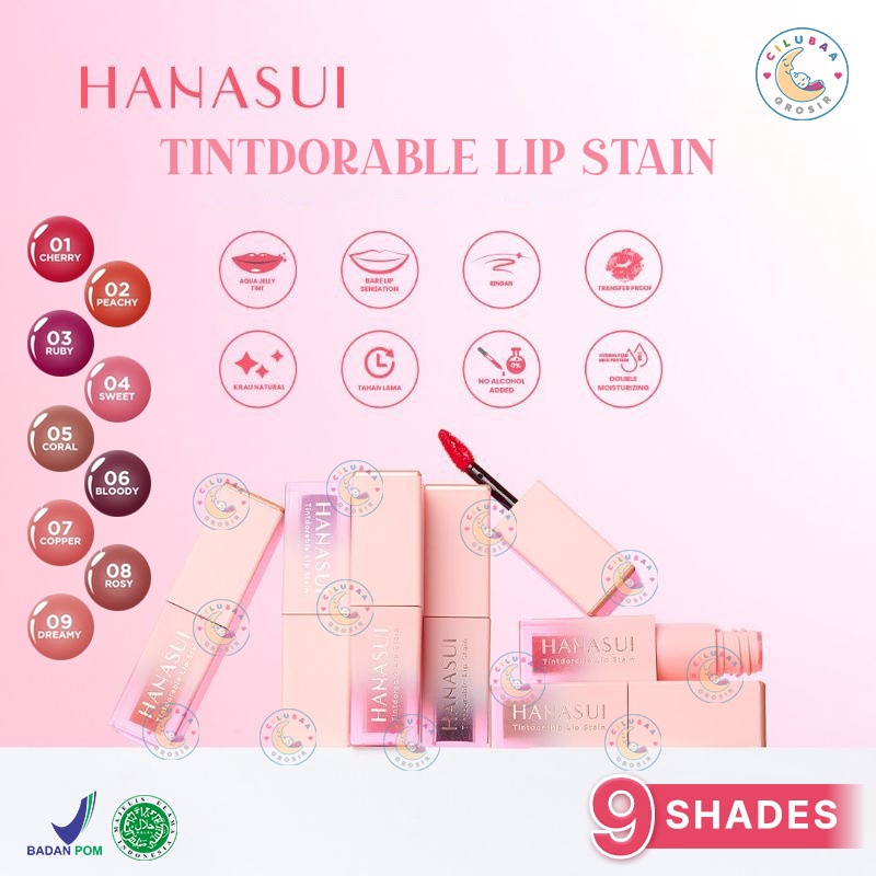 Jual HANASUI Tintdorable Lip Stain Lip Tint Liptint lipstick