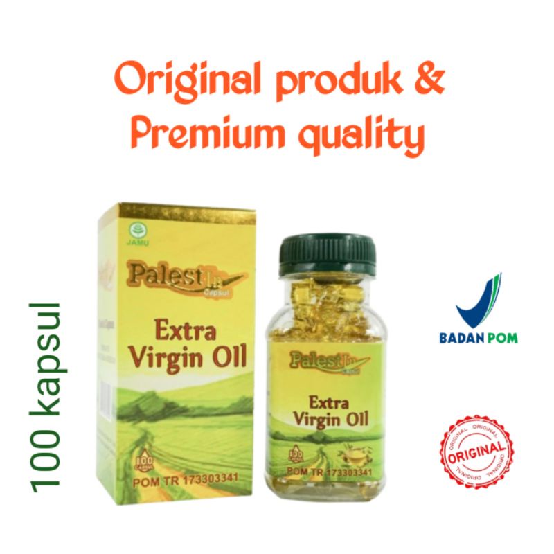 Jual Kapsul Minyak Zaitun Extra Virgin Oil Palestin Shopee Indonesia