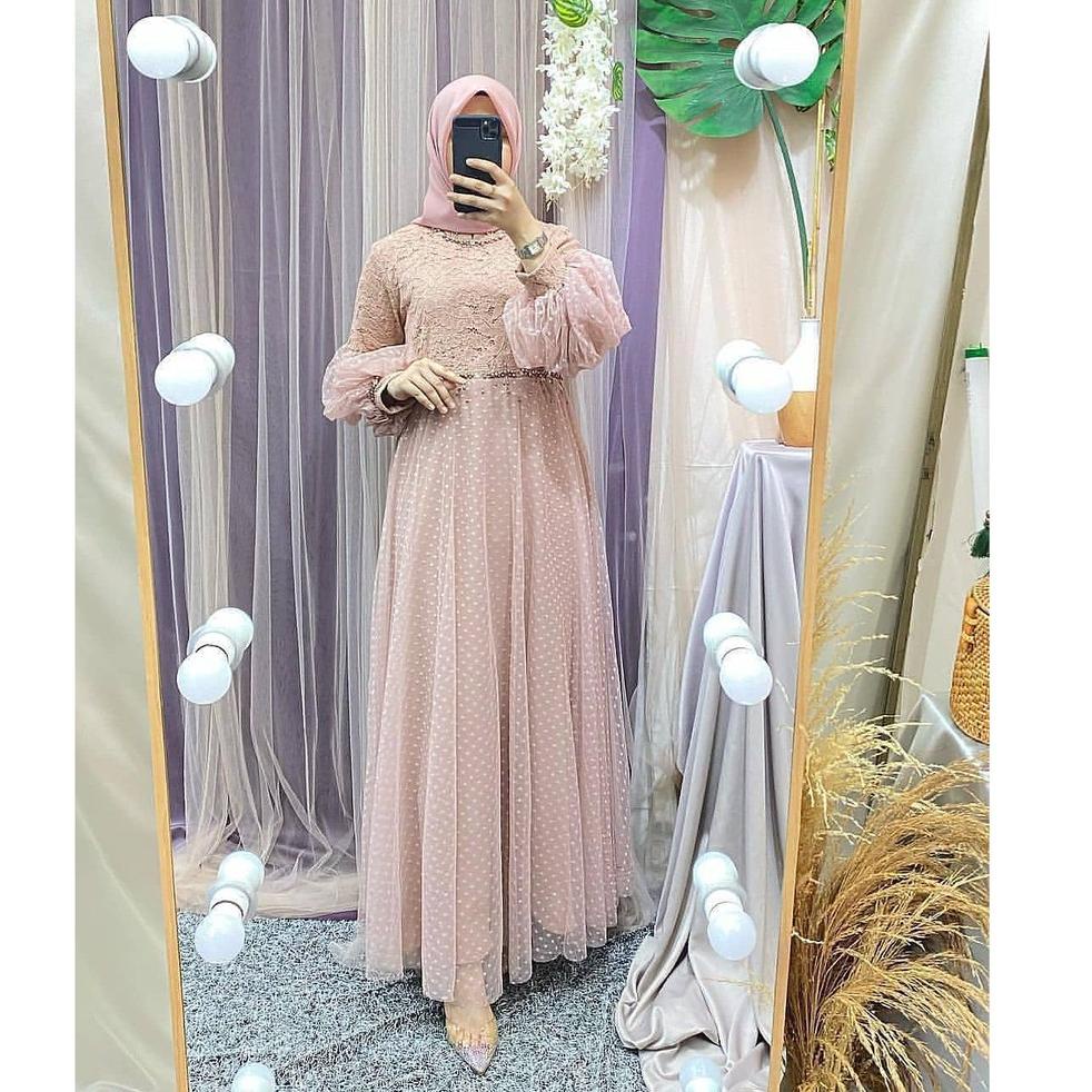Jual LANGSUNG ORDER INAH DRESS BRUKAT TILE/DRESS/GAMIS BRUKAT PREMIUM ...