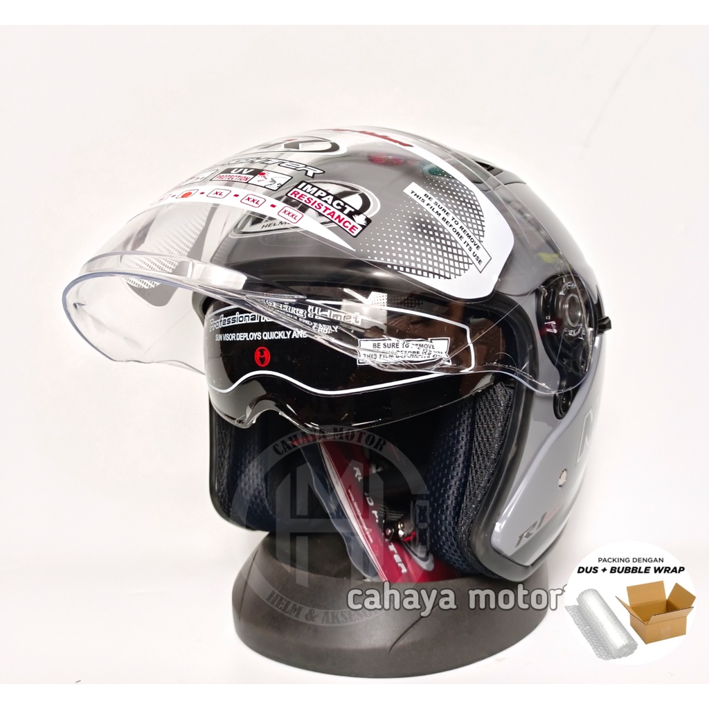 Jual HELM NHK R1 MAX SOLID series|HALF FACE | Shopee Indonesia