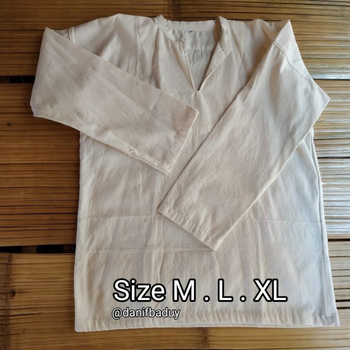 Jual Baju Koko Pangsi Baduy Tenun Katun Baju Adat Suku Sunda Shopee