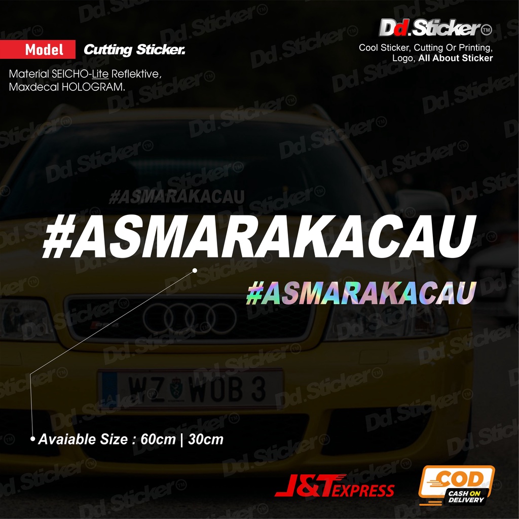 Jual Sticker Asmara Kacau Sticker Viral Kaca Mobil | Cutting Sticker ...