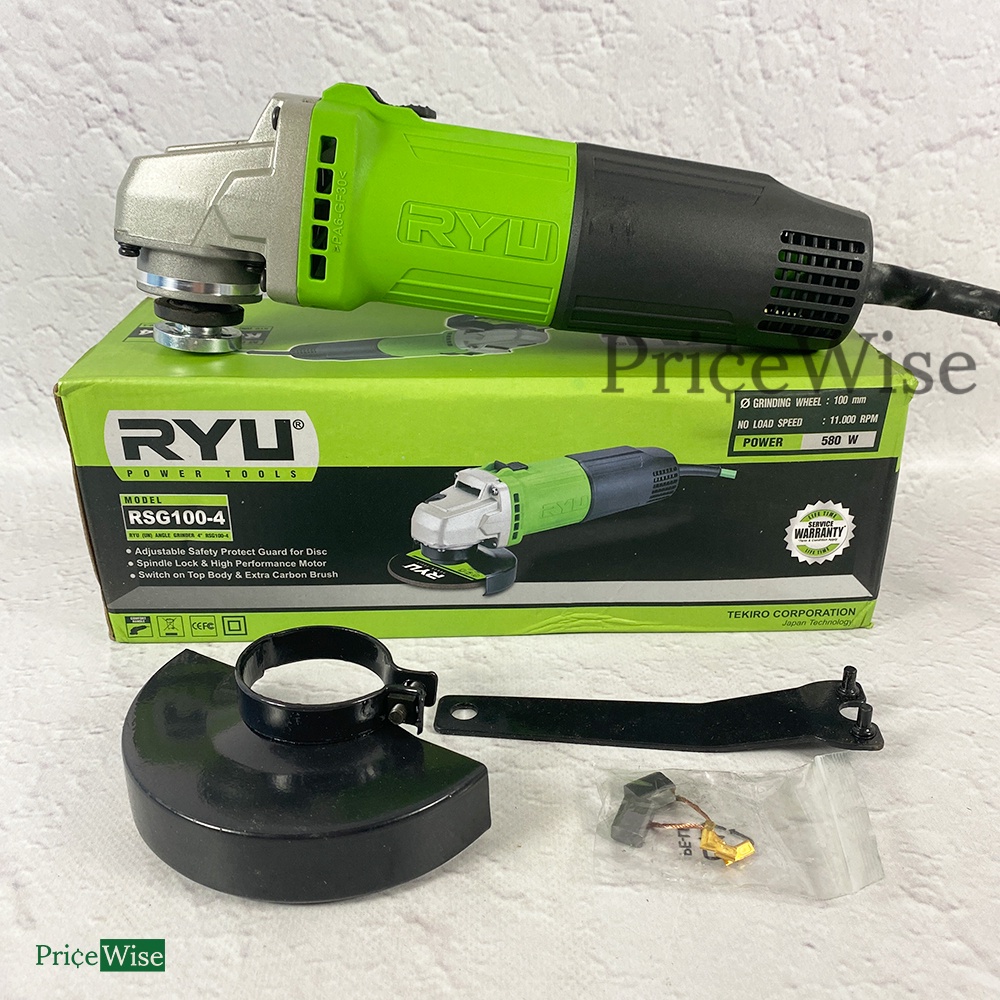 Jual Mesin Gerinda Tangan RSG 100-4 4 inch Ryu / Angle Grinder | Shopee ...