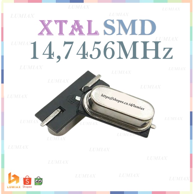 2X LF XTAL012313 Quarz Resonator – 14,7456 MHz ±30ppm, 30pF, SMD HC49SM Von IQD