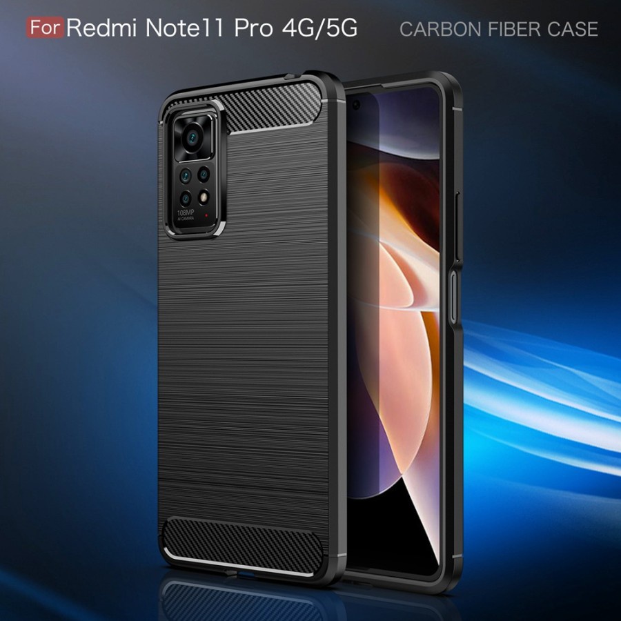 WVOZWWO For Xiaomi Redmi Note 11 Pro 5G/4G Case, Slim Case Protective Cover With Camera Protector Hard PC TPU Thin Anti-Scratch Phone Case For Xiaomi Redmi Note 11 Pro (6.67'') (Black