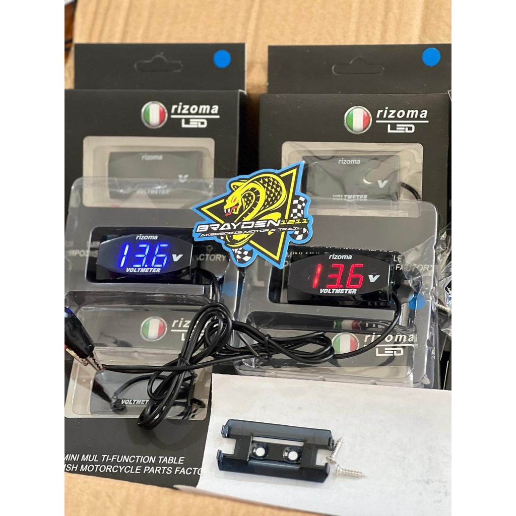 Jual Voltmeter motor / volt meter rizoma | Shopee Indonesia