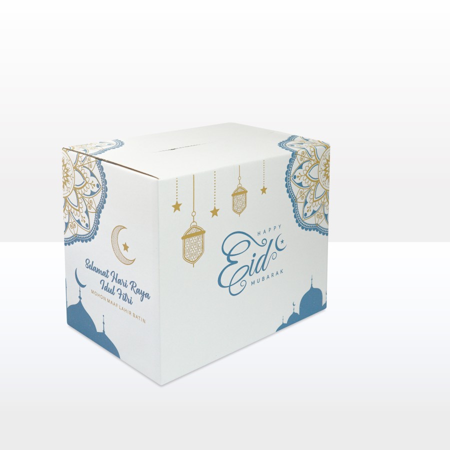 Jual Box Kemasan Parcel Edisi Lebaran Kardus Packaging Hampers Eid Mubarak Dus Idul Fitri Ukuran