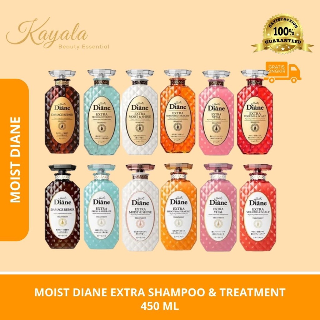 Jual MOIST DIANE SHAMPOO & TREATMENT 450 ML | Shopee Indonesia