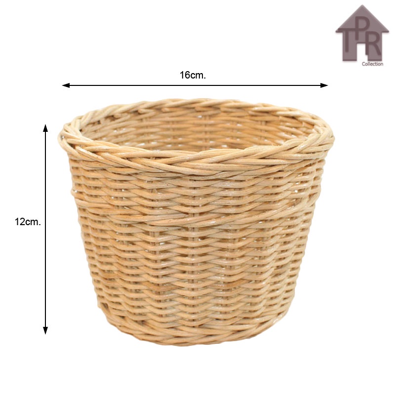 Jual Pot Keranjang Rotan Anyam Bulat Kupas - D16 | Shopee Indonesia