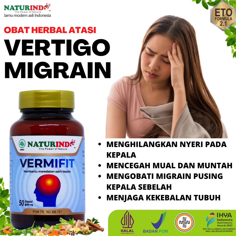 Jual Obat Herbal Vertigo Pusing Sakit Kepala Sebelah Sakit Kepala