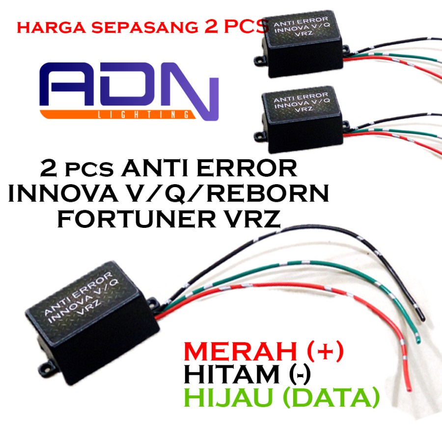 Jual ANTI ERROR HEADLAMP INNOVA REBORN V / Q / VENTURER FORTUNER VRZ ...