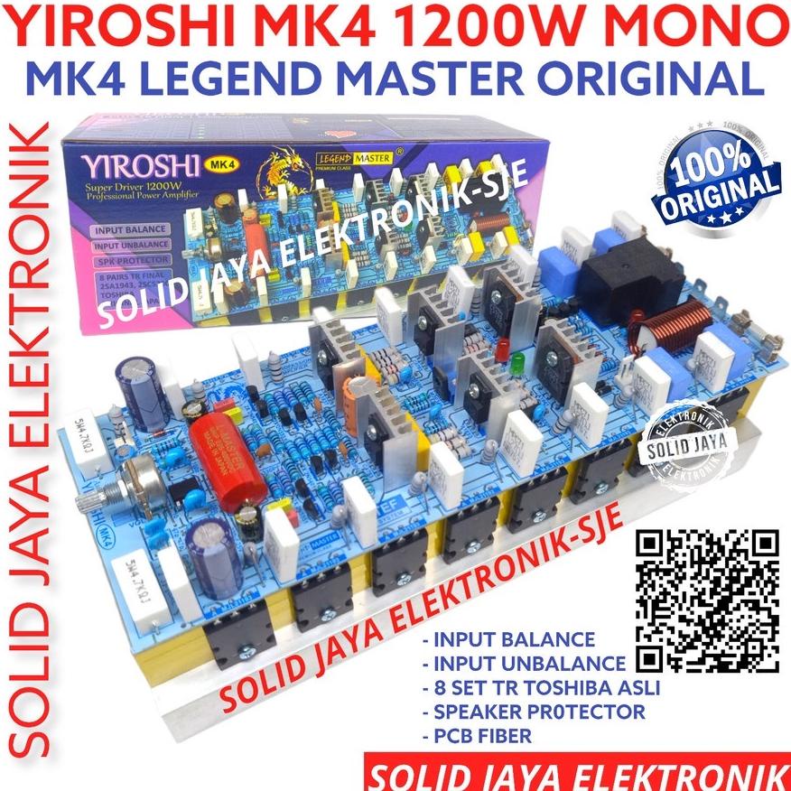 Jual KIT POWER YIROSHI MK4 1200W MONO PLUS TR FINAL TOSHIBA ASLI JAPAN